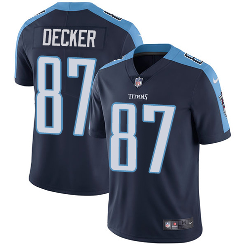 Nike Titans #87 Eric Decker Navy Blue Alternate Men's Stitched NFL Vapor Untouchable Limited Jersey